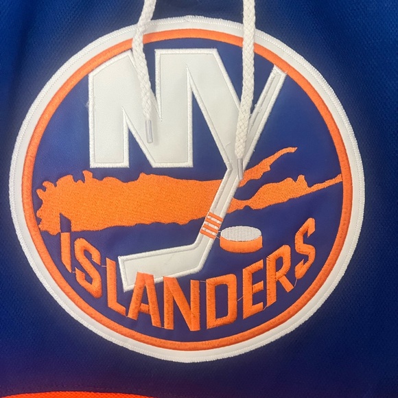 NY ISLANDERS FANATICS BLUE JERSEY WOMEN - Picture 3 of 5